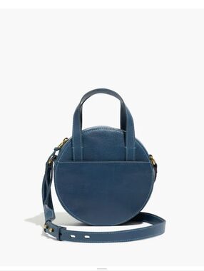 Madewell Juno Circle Crossbody Bag In Blue Hematite